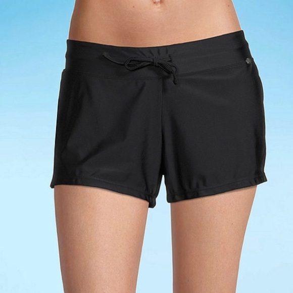 ZeroXposur Women’s Quick Dry Swim Shorts Black Full Coverage Size Large - Picture 3 of 12